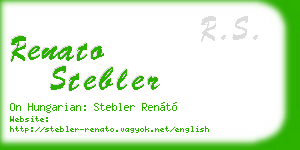 renato stebler business card